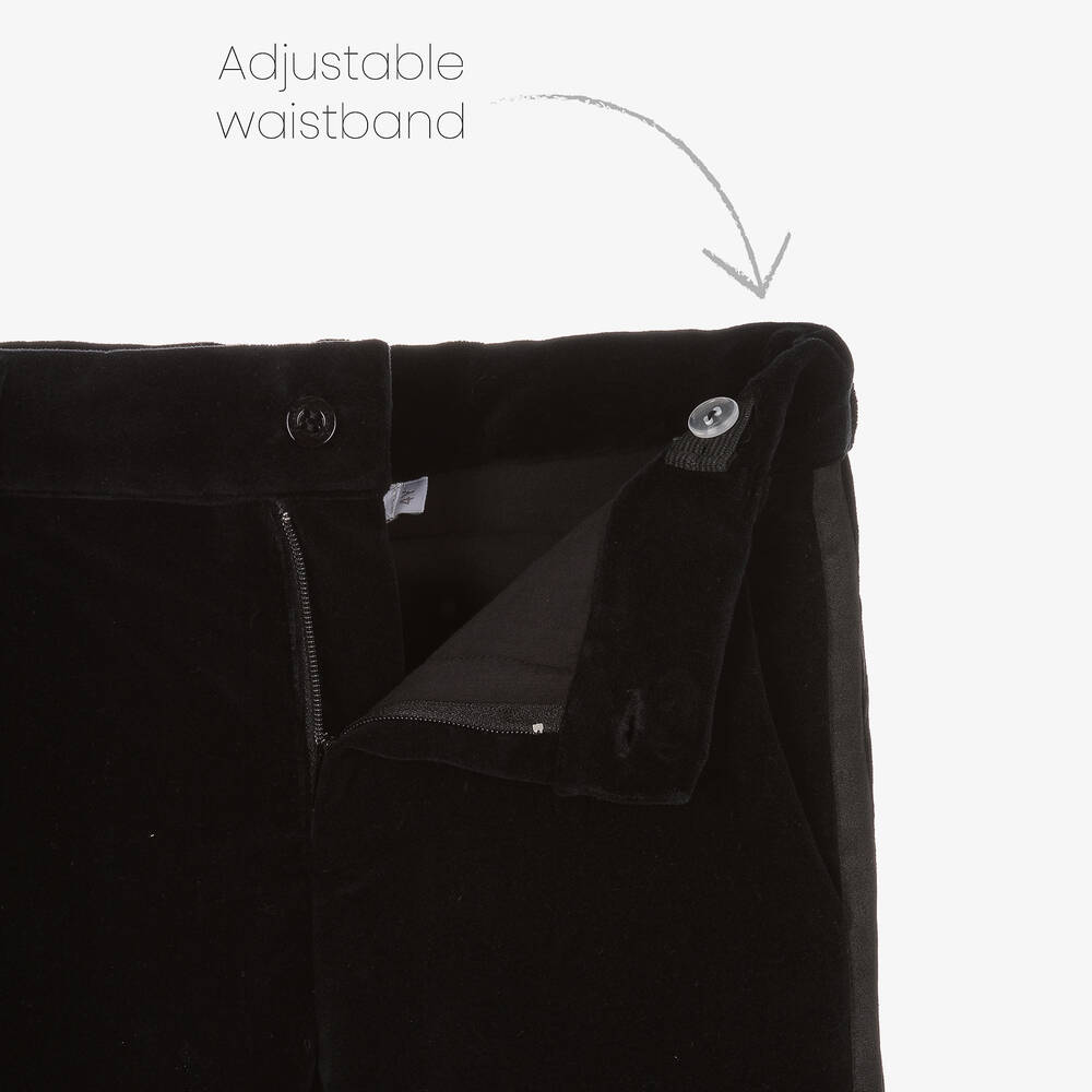 Patachou-بنطلون مخمل لون أسود للأولاد | Childrensalon Outlet