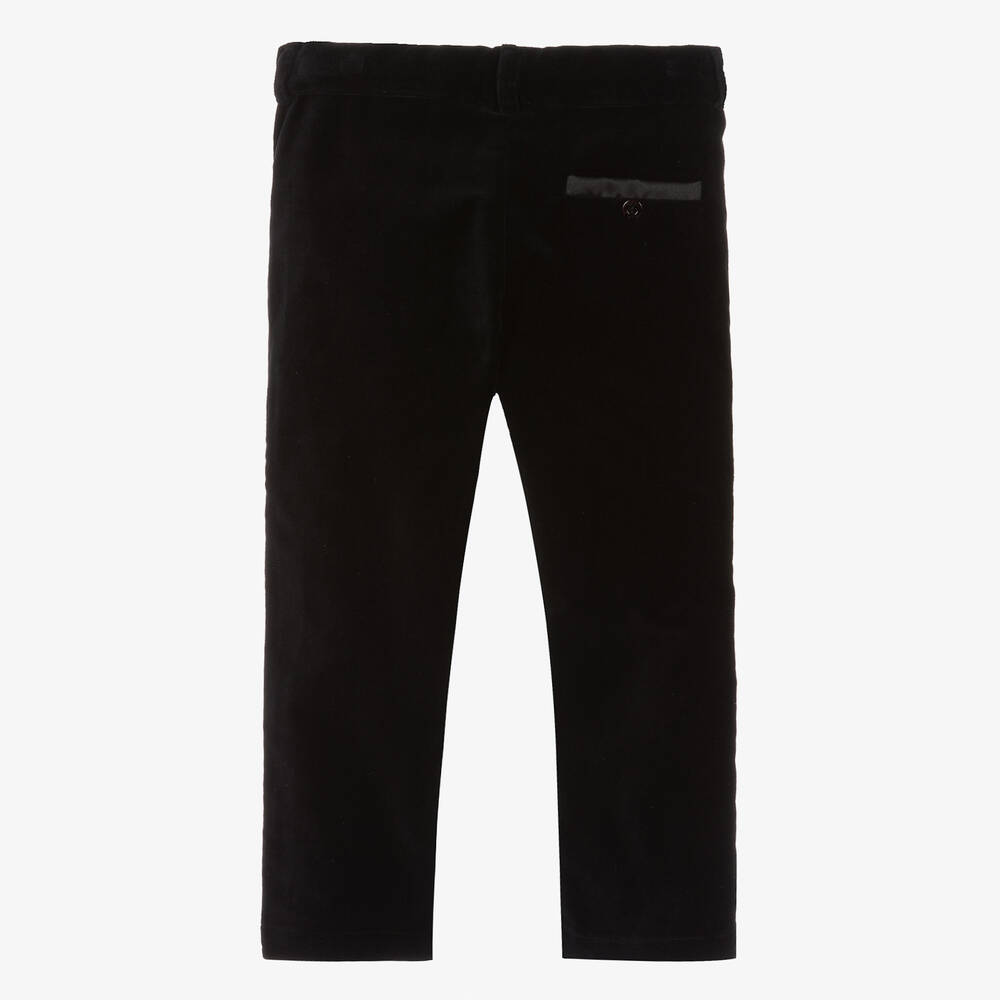 Patachou-بنطلون مخمل لون أسود للأولاد | Childrensalon Outlet