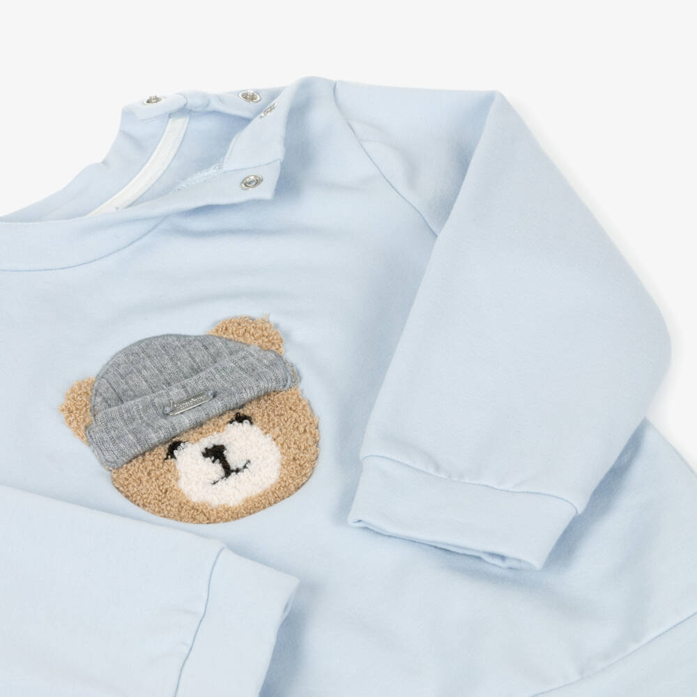 Patachou-طقم رياضي أزرق للأولاد مع دب | Childrensalon Outlet