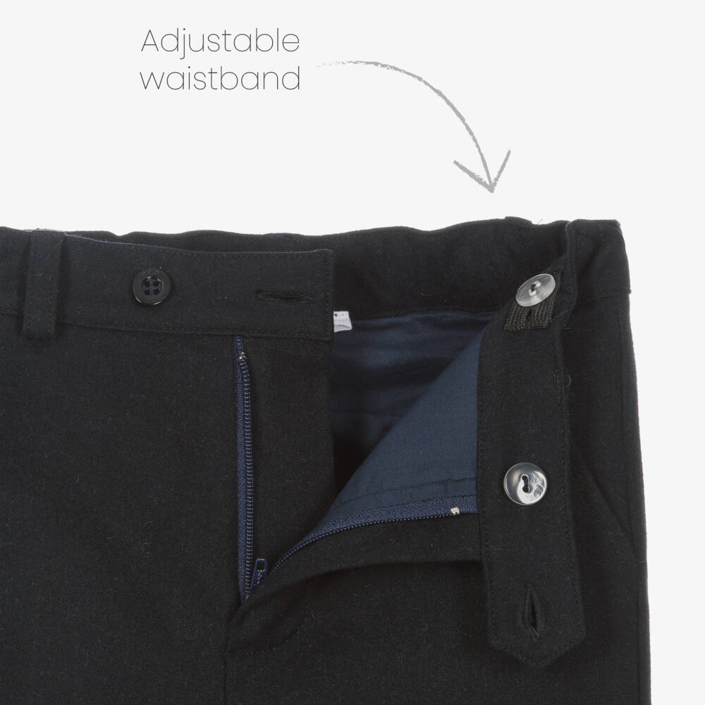 Patachou-بنطلون مزيج فيسكوز تويل لون كحلي للأولاد | Childrensalon Outlet