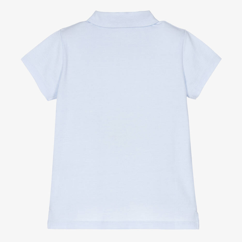 Patachou-Boys Blue Cotton Polo Shirt | Childrensalon Outlet