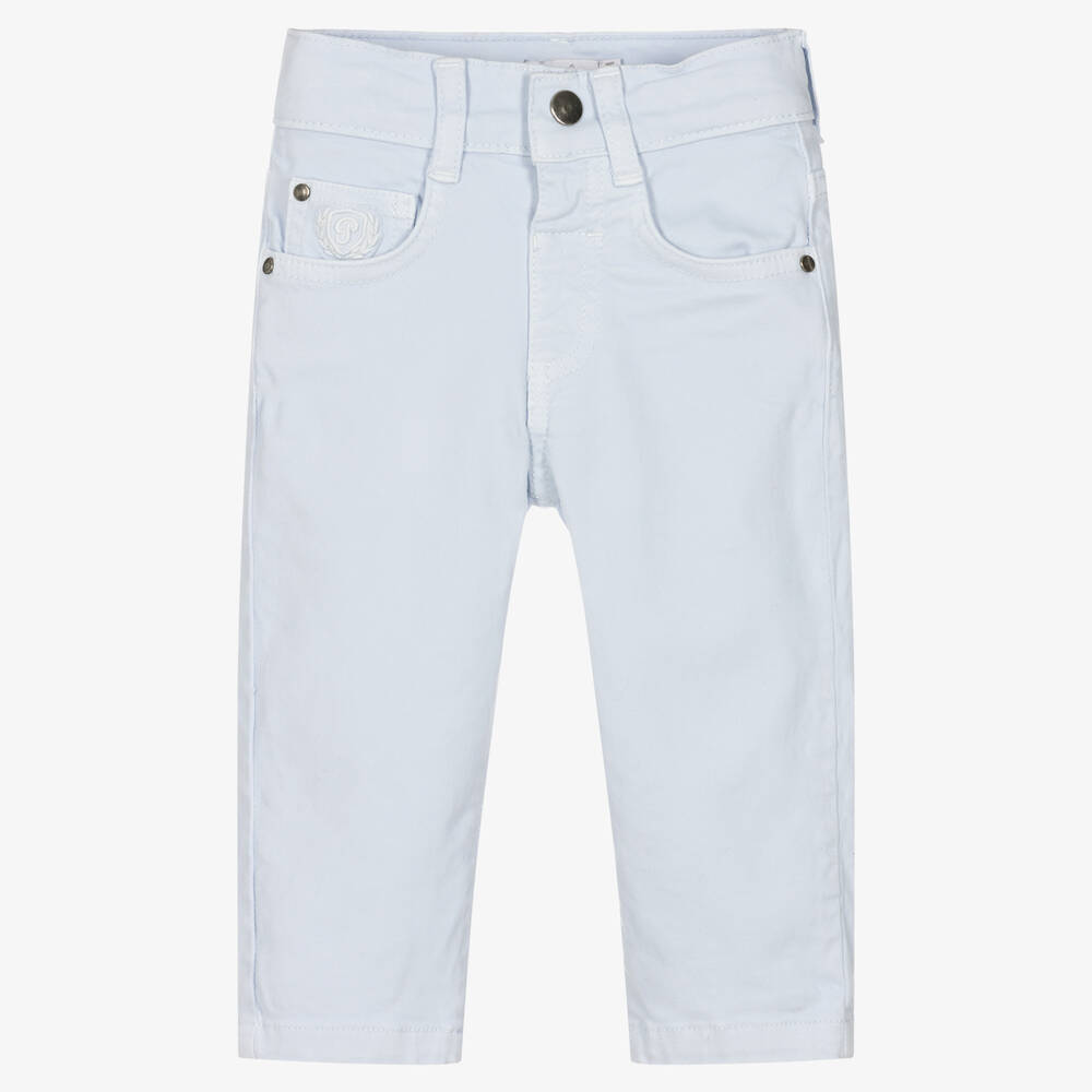 Patachou - Boys Blue Cotton Trousers | Childrensalon