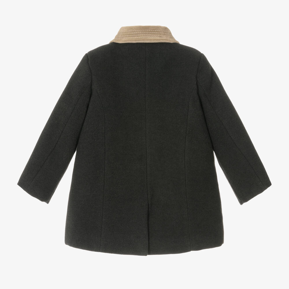 Patachou- معطف أولاد لون رمادي فحمي | Childrensalon Outlet
