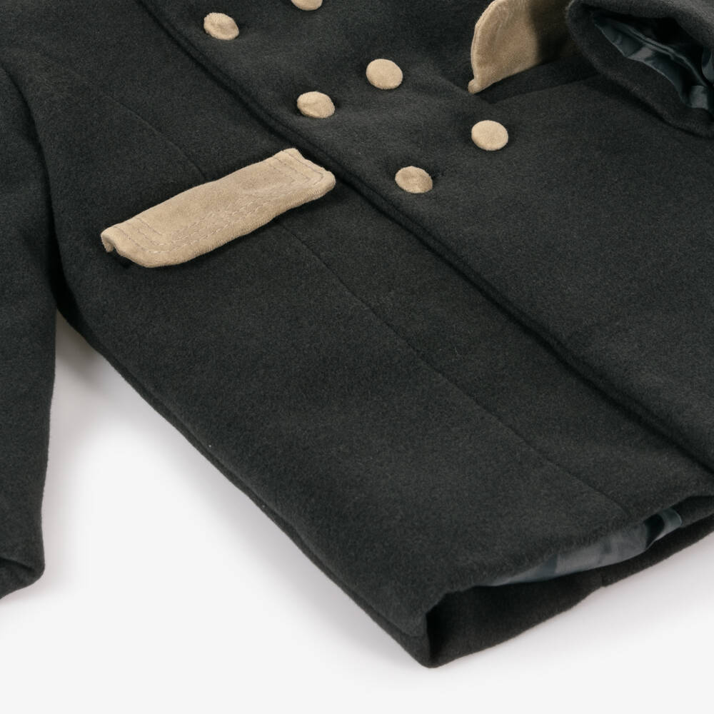 Patachou- معطف أولاد لون رمادي فحمي | Childrensalon Outlet