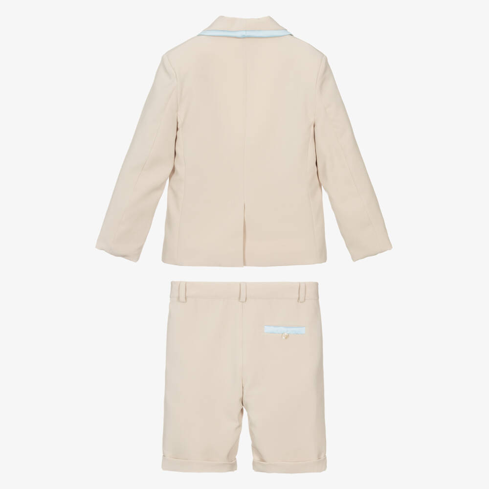 Patachou-Boys Classic Beige Ensemble | Childrensalon Outlet
