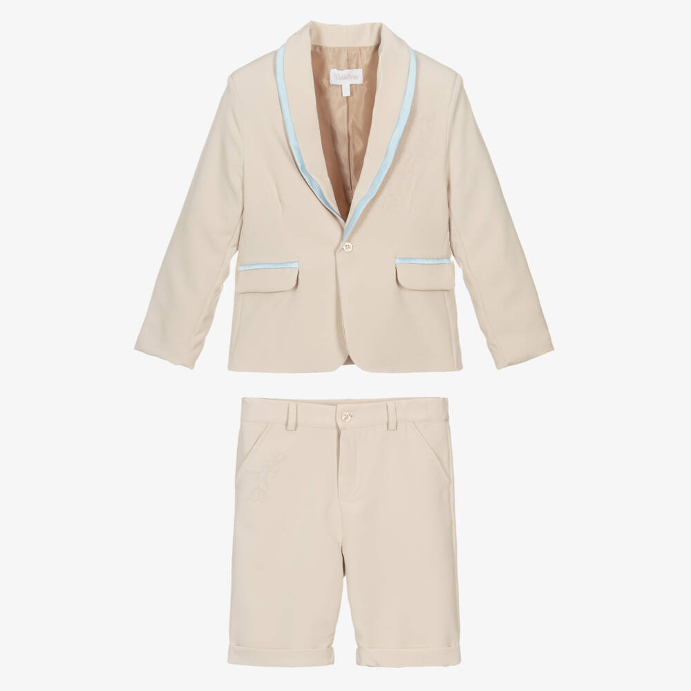 Patachou-Boys Classic Beige Ensemble | Childrensalon Outlet