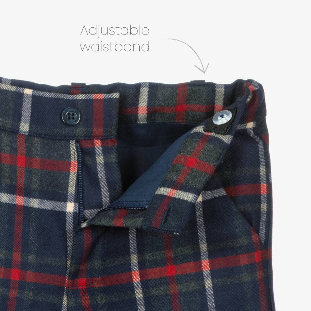 Patachou-Классические синие клетчатые брюки для мальчиков | Childrensalon Outlet