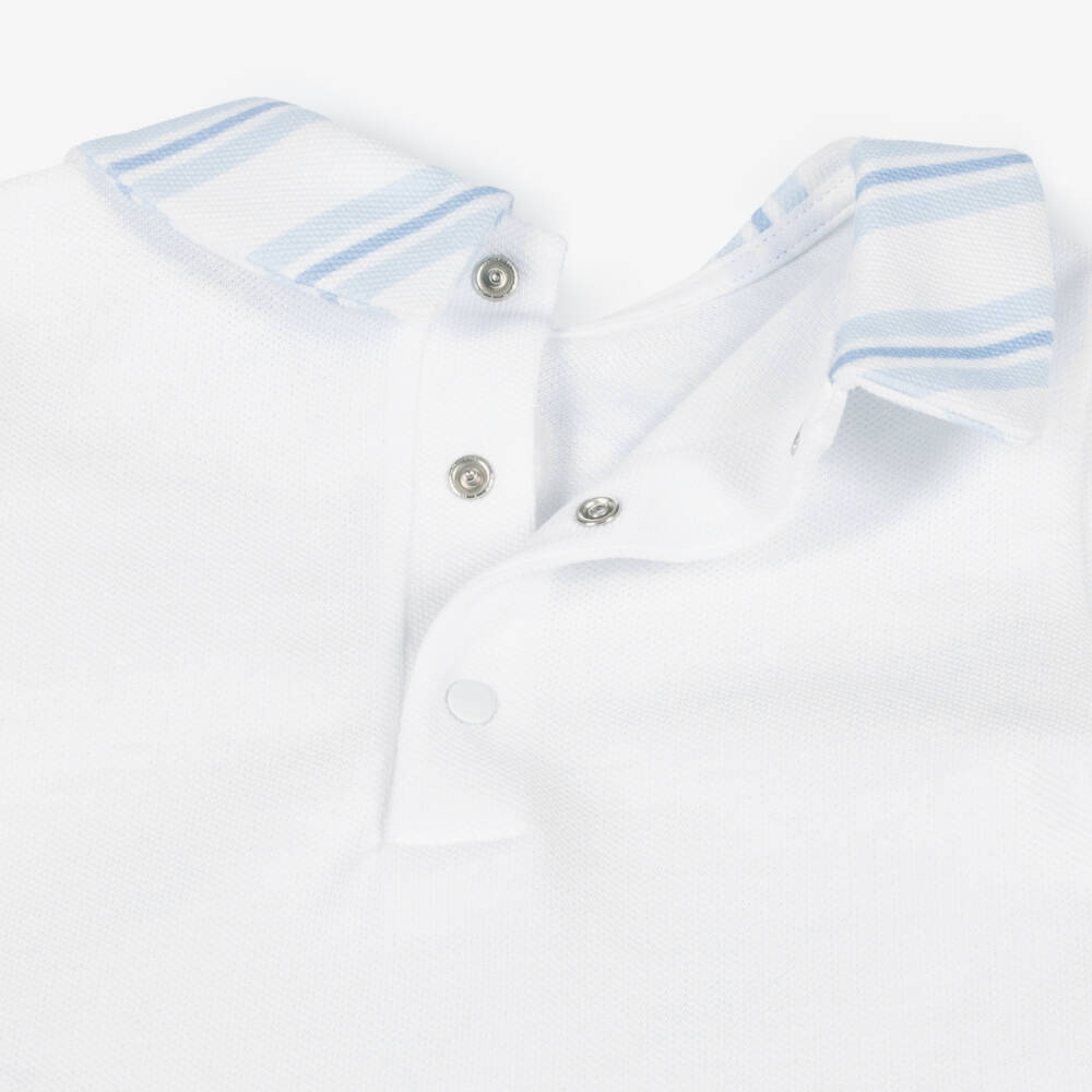 Patachou-Хлопковые синие полосатые комбинезоны для мальчиков | Childrensalon Outlet