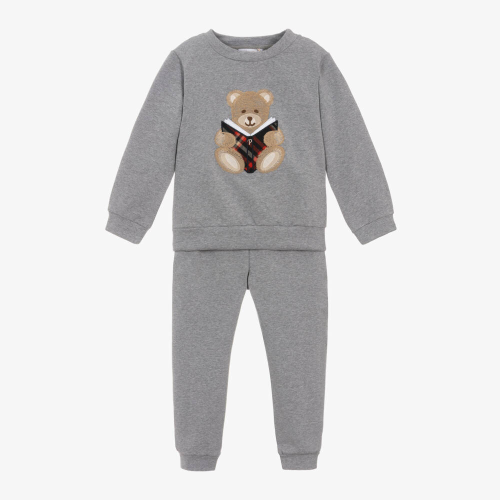 Patachou-Boys Cotton Teddy Bear Set | Childrensalon Outlet