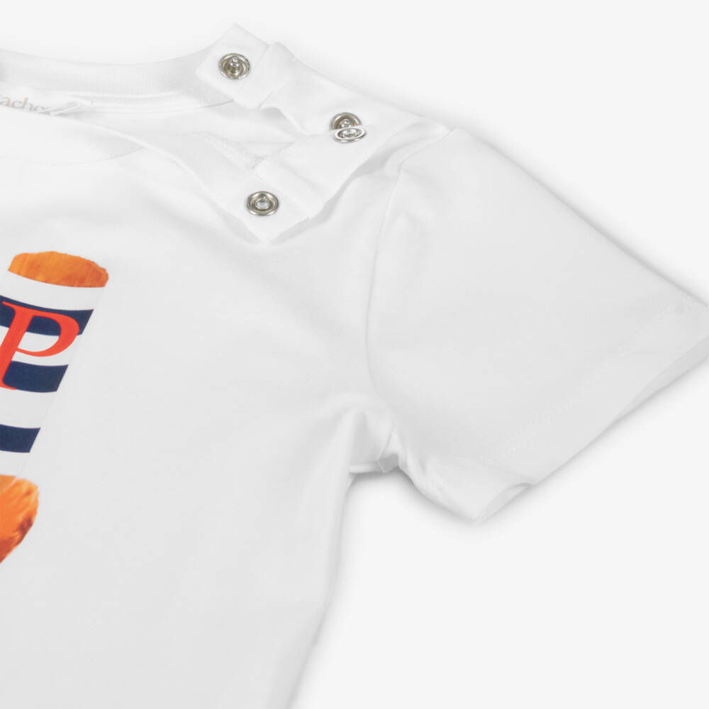 Patachou-Boys Cotton Tee with Teddy Design | Childrensalon Outlet