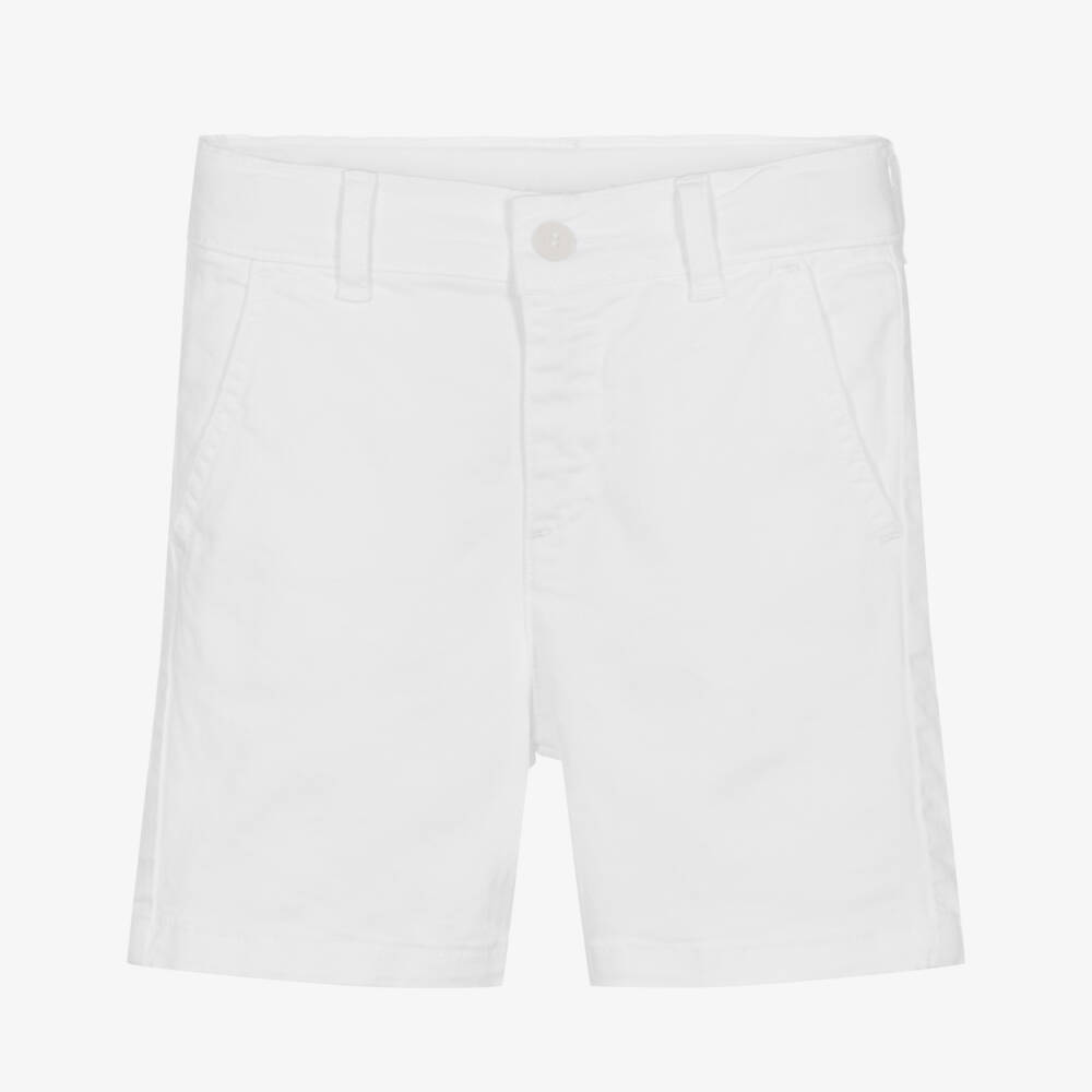Patachou-Boys Crisp Cotton Twill Shorts | Childrensalon Outlet