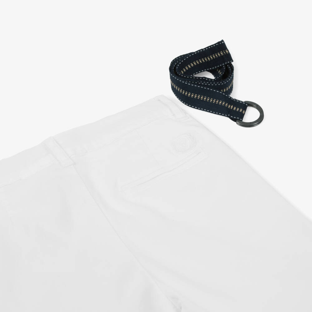 Patachou-Boys Crisp Cotton Twill Shorts | Childrensalon Outlet