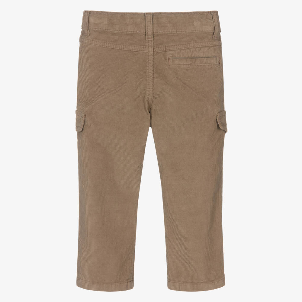 Patachou-Boys Dark Beige Corduroy Trousers | Childrensalon Outlet