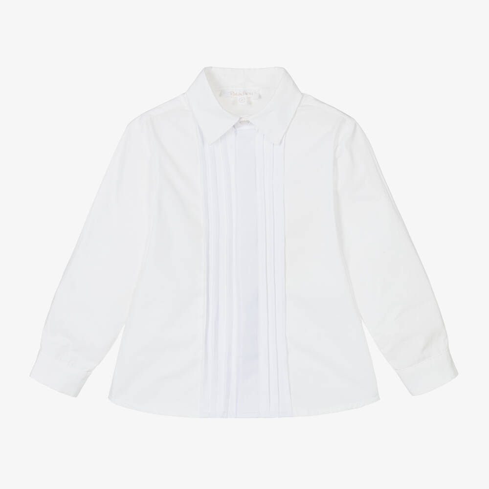 Patachou-Boys Elegant White Dress Shirt | Childrensalon Outlet