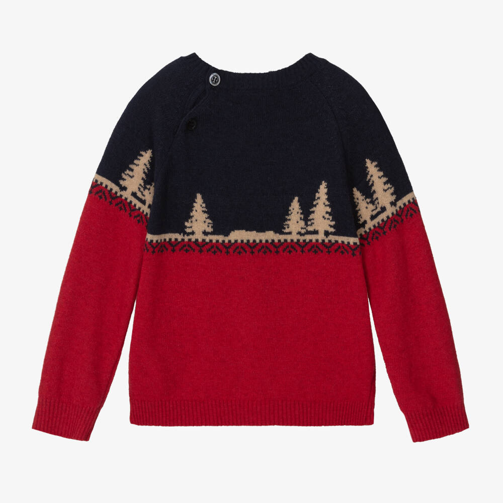 Patachou-Boys Festive Knit Jumper | Childrensalon Outlet