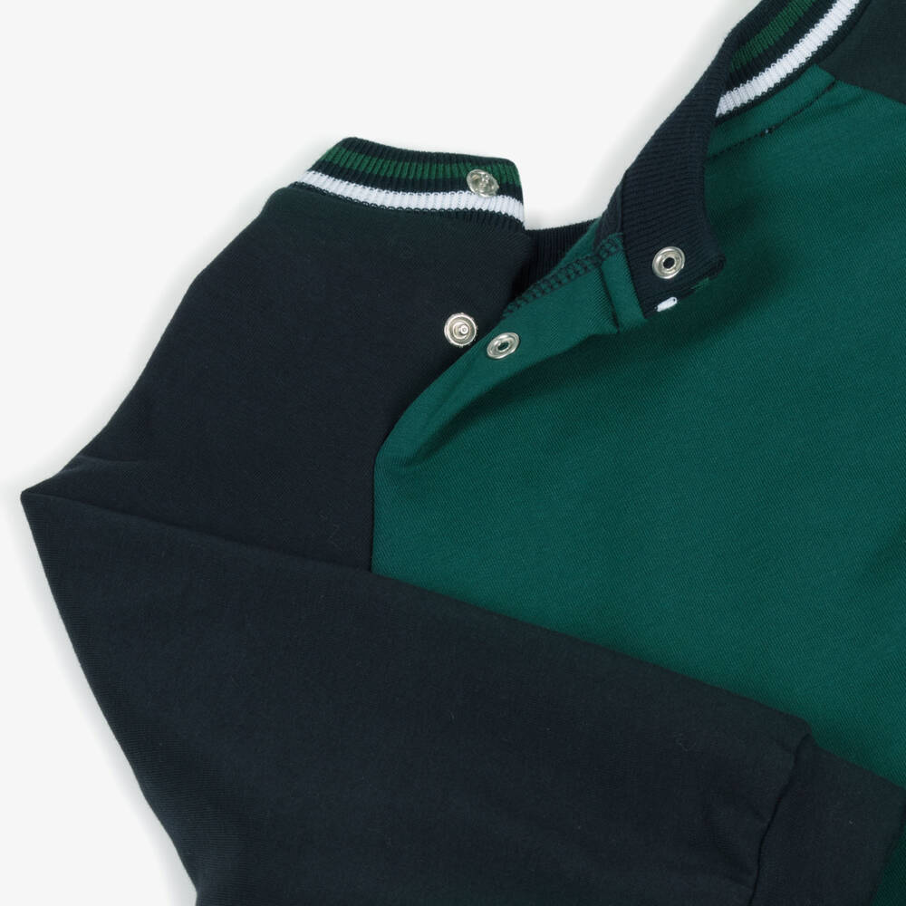 Patachou-Свитшот из зелёного трикотажа с мотоциклом для мальчиков | Childrensalon Outlet