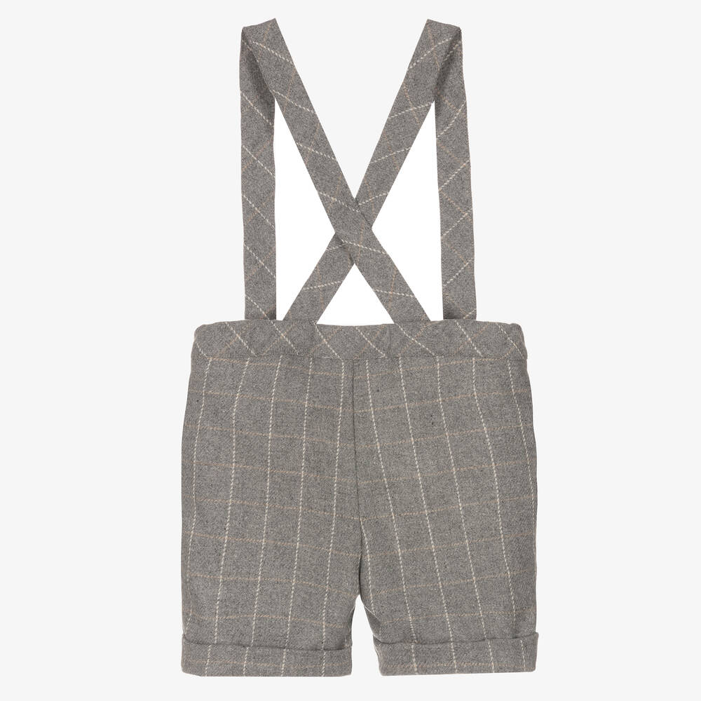 Grey shorts discount with braces