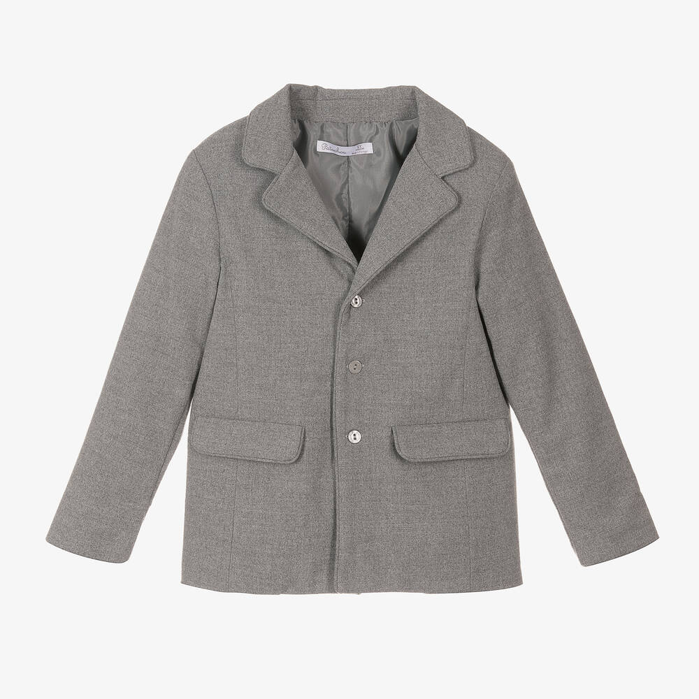 Patachou - Blazer gris en flanelle garçon | Childrensalon