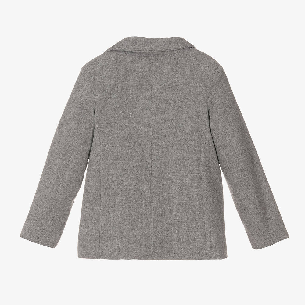 Patachou-Серый фланелевый блейзер | Childrensalon Outlet