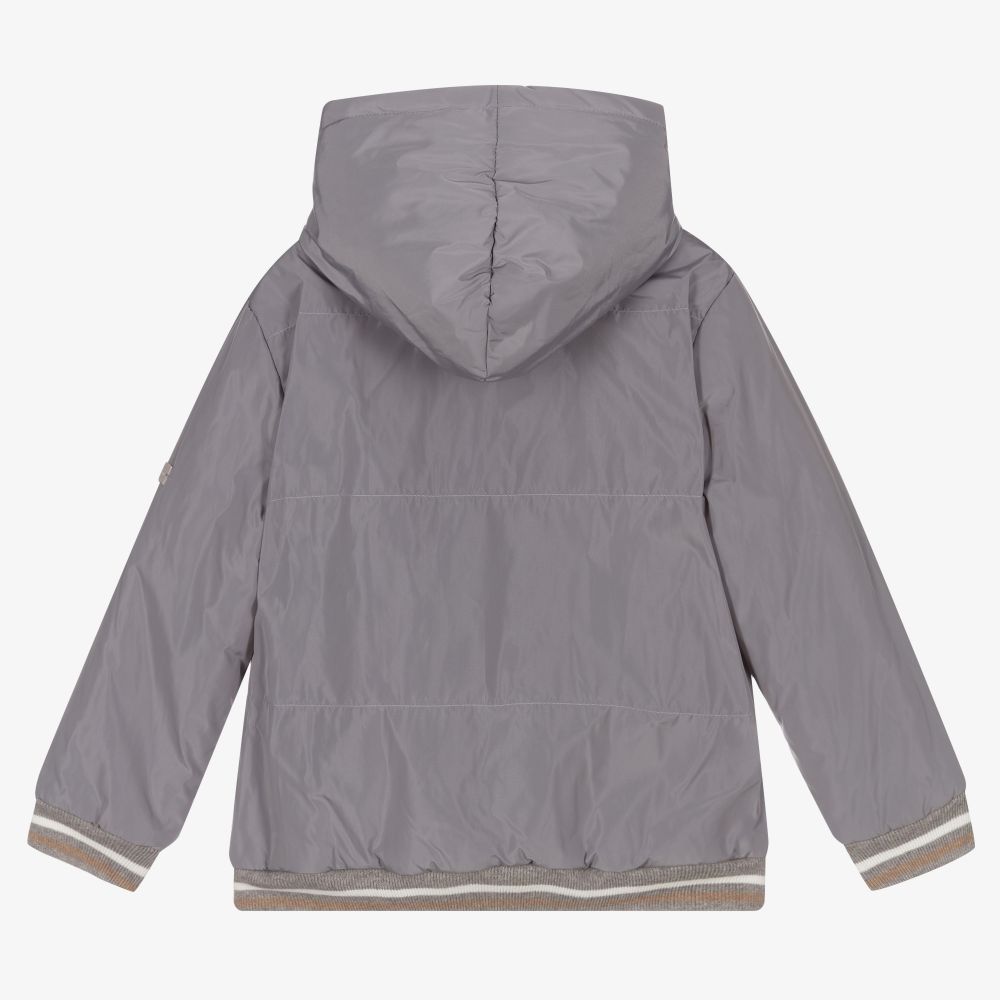 Patachou Boys Grey Padded Jacket Childrensalon Outlet