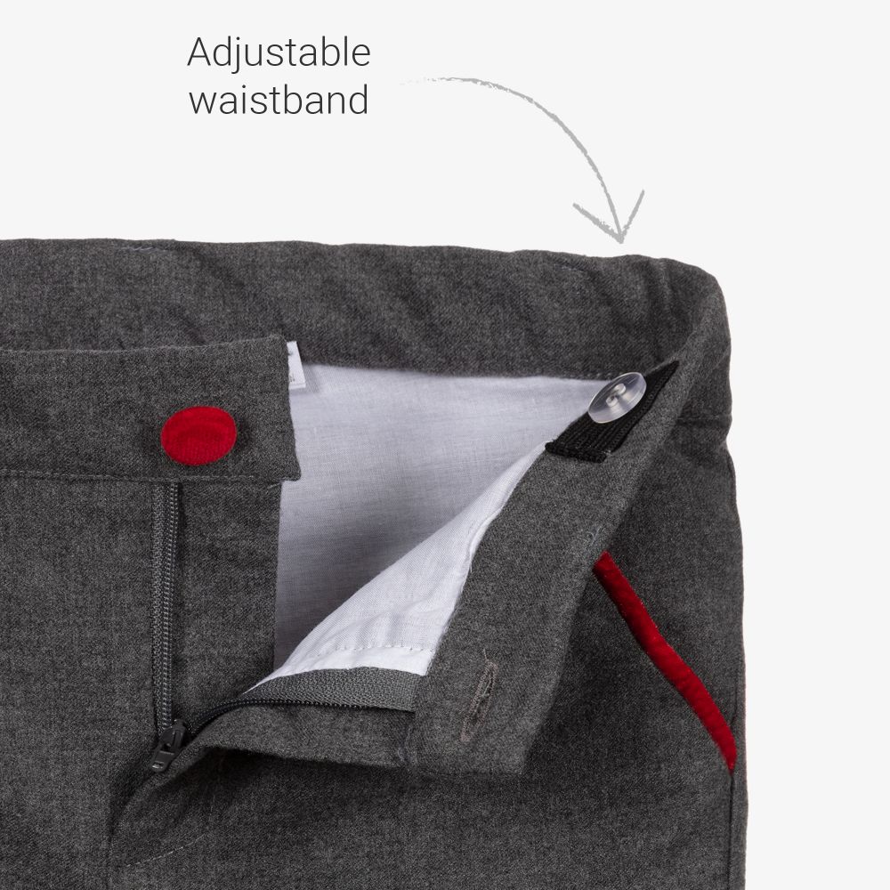 Patachou-Boys Grey & White Trouser Set | Childrensalon Outlet