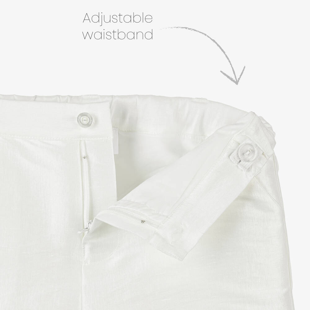 Patachou-Boys Ivory Shorts Suit | Childrensalon Outlet