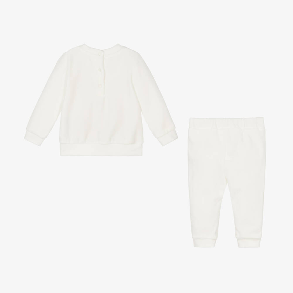 Patachou-Boys Ivory Velour Sheep Set | Childrensalon Outlet