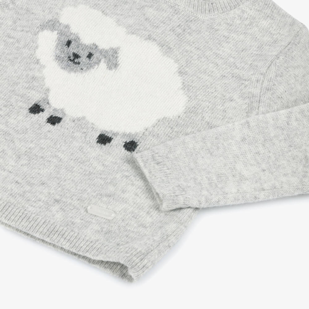 Patachou-Boys Knitted Grey Trouser Set | Childrensalon Outlet