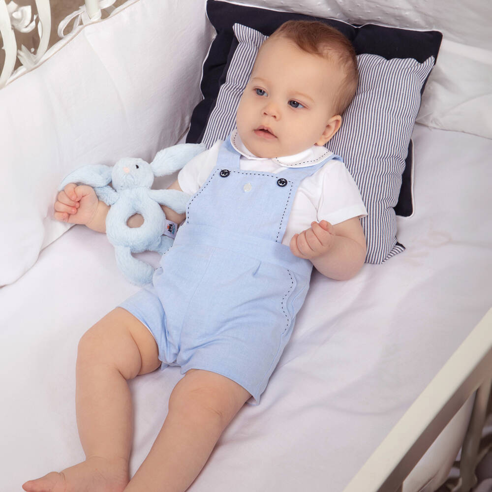 Patachou-Boys Nautical Cotton Blend Shortie | Childrensalon Outlet