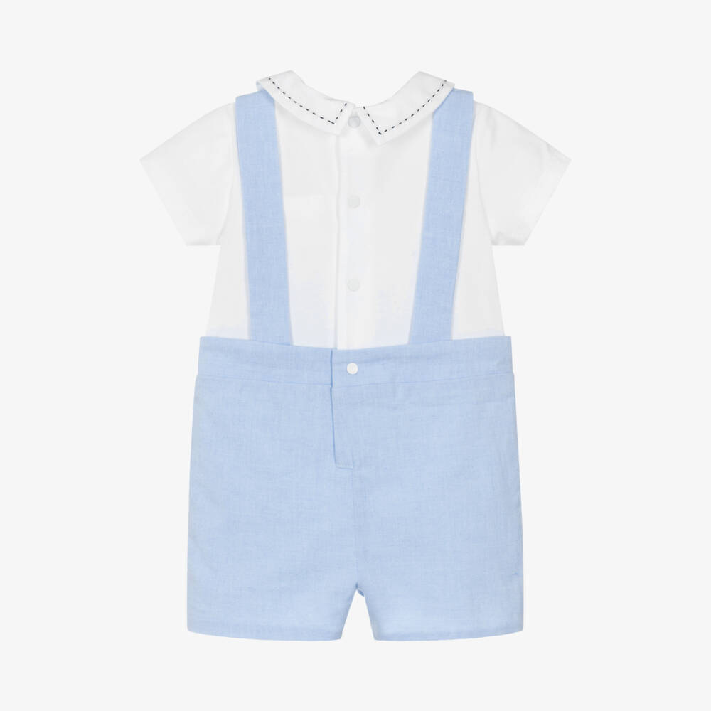 Patachou-Boys Nautical Cotton Blend Shortie | Childrensalon Outlet