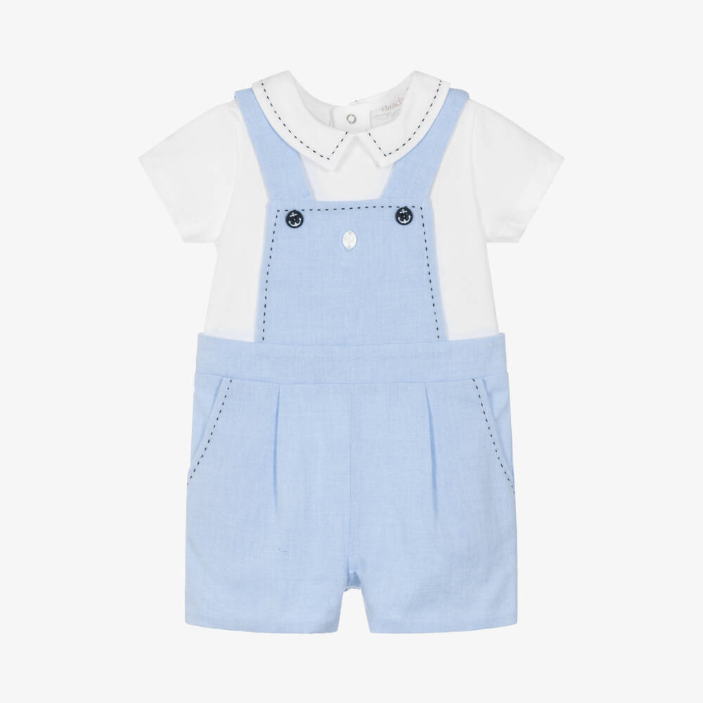 Patachou-Boys Nautical Cotton Blend Shortie | Childrensalon Outlet