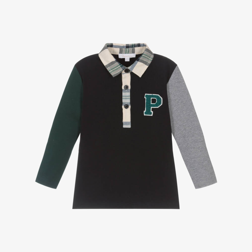 Patachou-Рубашка поло синий хлопковый для мальчиков | Childrensalon Outlet