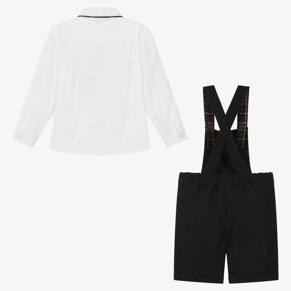 Patachou-طقم شورت قطن لون كحلي للأولاد | Childrensalon Outlet