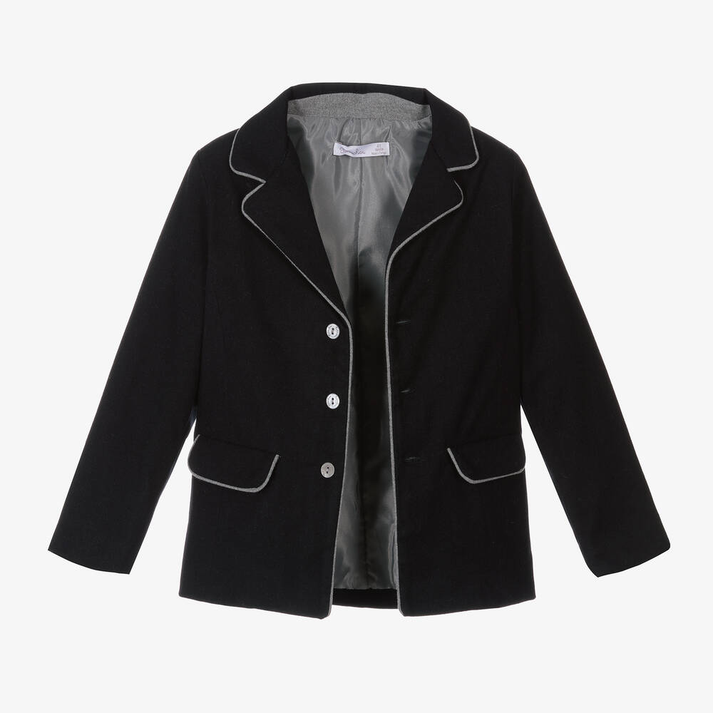 Patachou-Синий фланелевый блейзер для мальчиков | Childrensalon Outlet