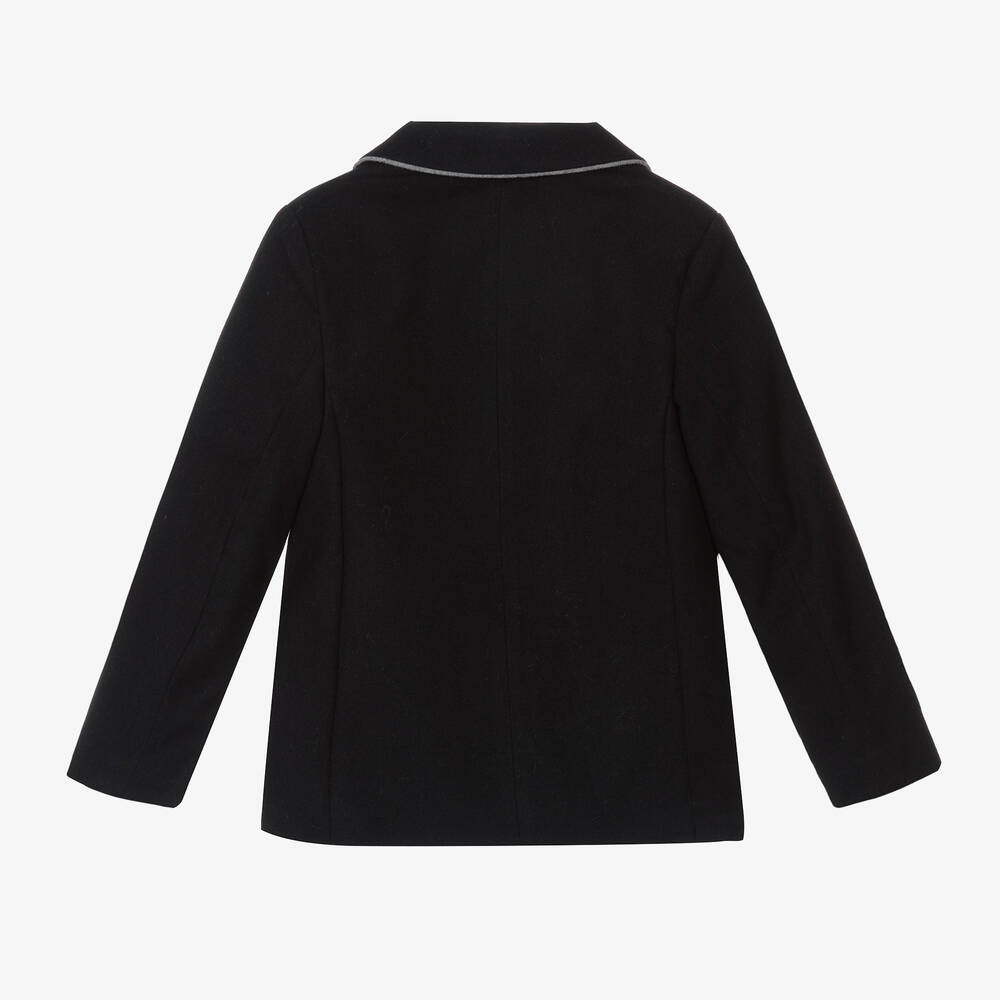 Patachou-Синий фланелевый блейзер для мальчиков | Childrensalon Outlet