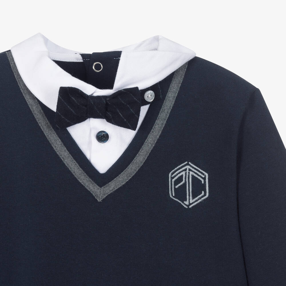 Patachou-Синий свитшот и серые брюки | Childrensalon Outlet