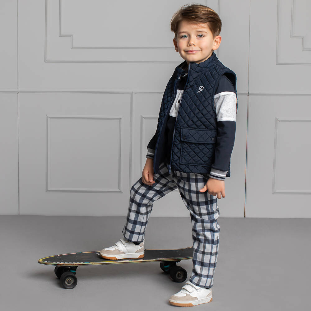 Patachou-جيليه مبطن لون كحلي للأولاد | Childrensalon Outlet