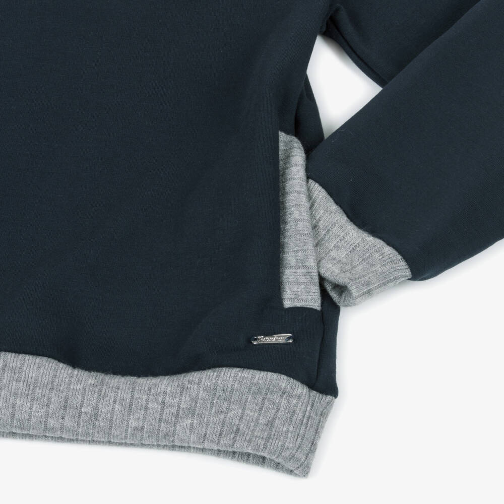 Patachou-بدلة رياضية زرقاء داكنة مريحة للأولاد بسحاب | Childrensalon Outlet