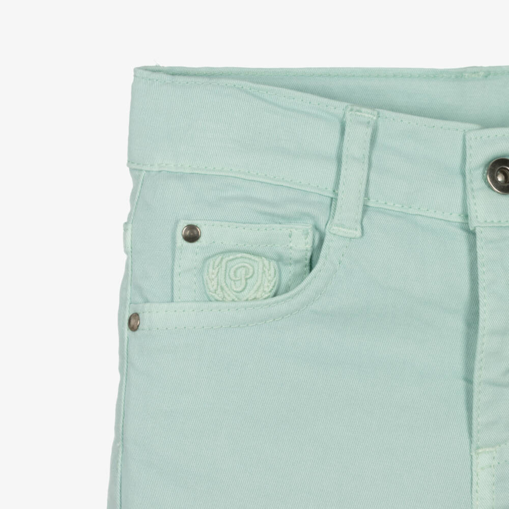 Patachou-Boys Pale Green Cotton Chino Trousers | Childrensalon Outlet