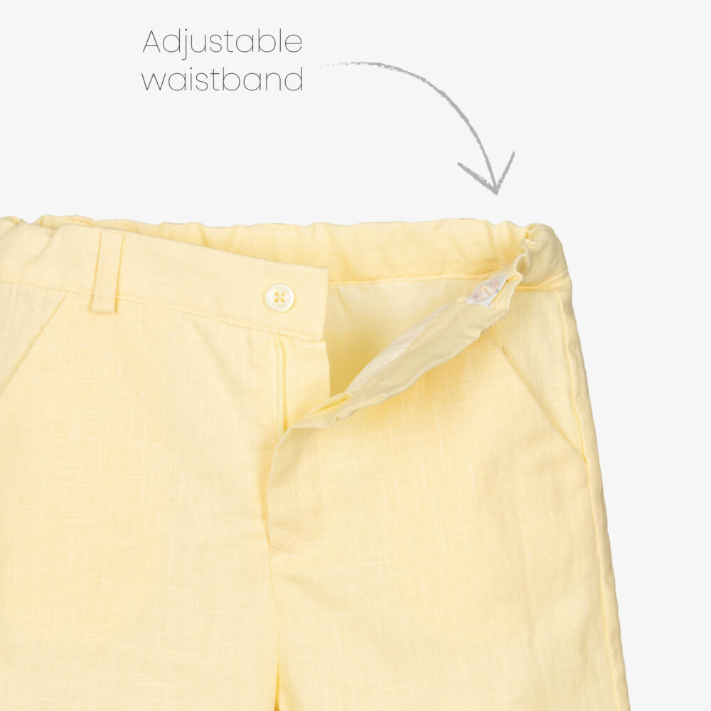 Patachou-Boys Pastel Yellow Double Breasted Suit | Childrensalon Outlet