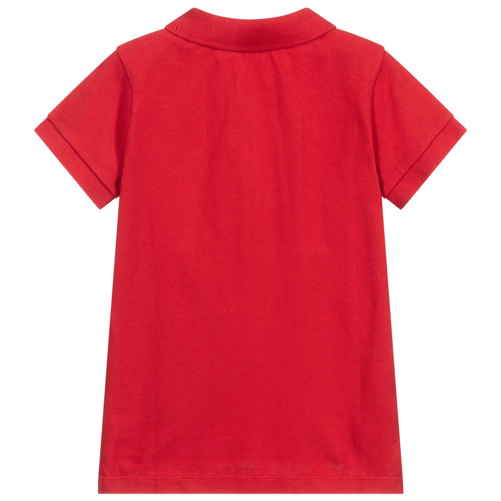 Patachou-Boys Red Cotton Polo Shirt | Childrensalon Outlet