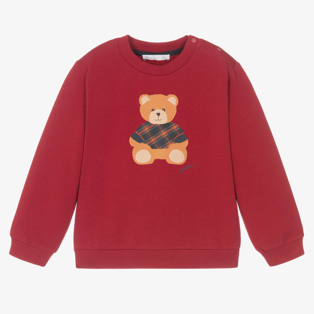 Patachou - Sweat rouge en coton Garçon | Childrensalon