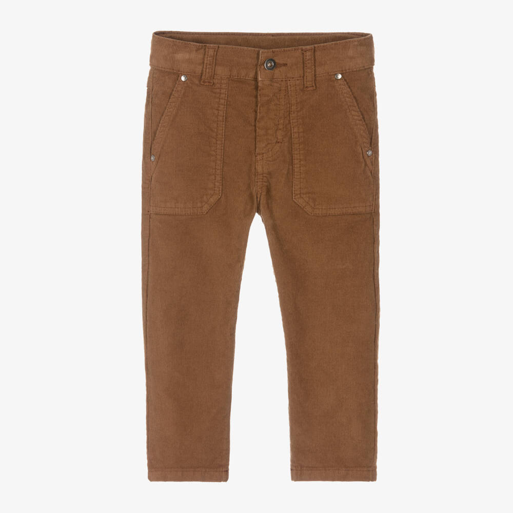 Patachou-Boys Soft Brown Cord Pants | Childrensalon Outlet