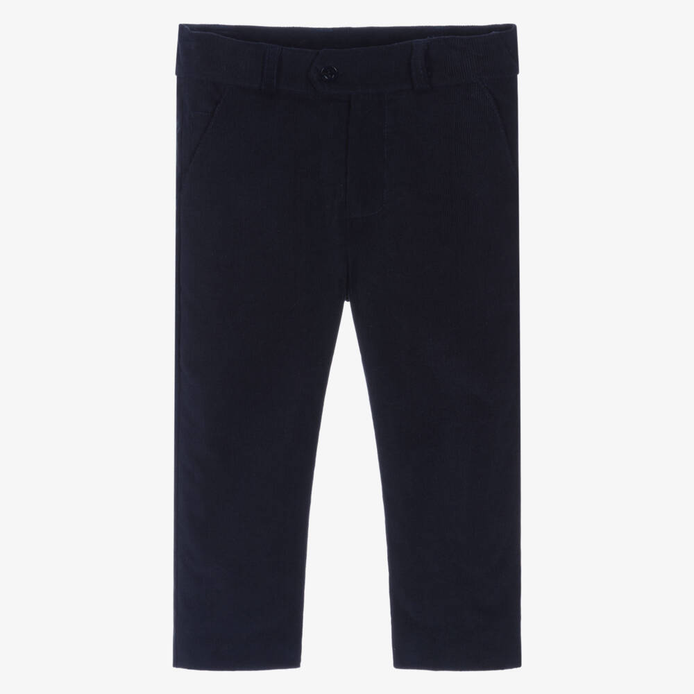 Patachou-Мягкие синие вельветовые брюки для мальчиков | Childrensalon Outlet