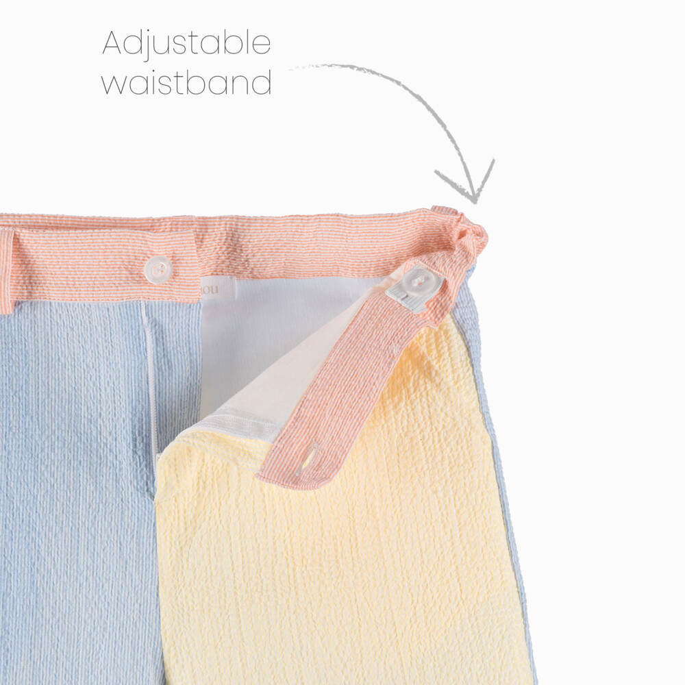 Patachou-Boys Vibrant Colorblock Shorts Ensemble | Childrensalon Outlet