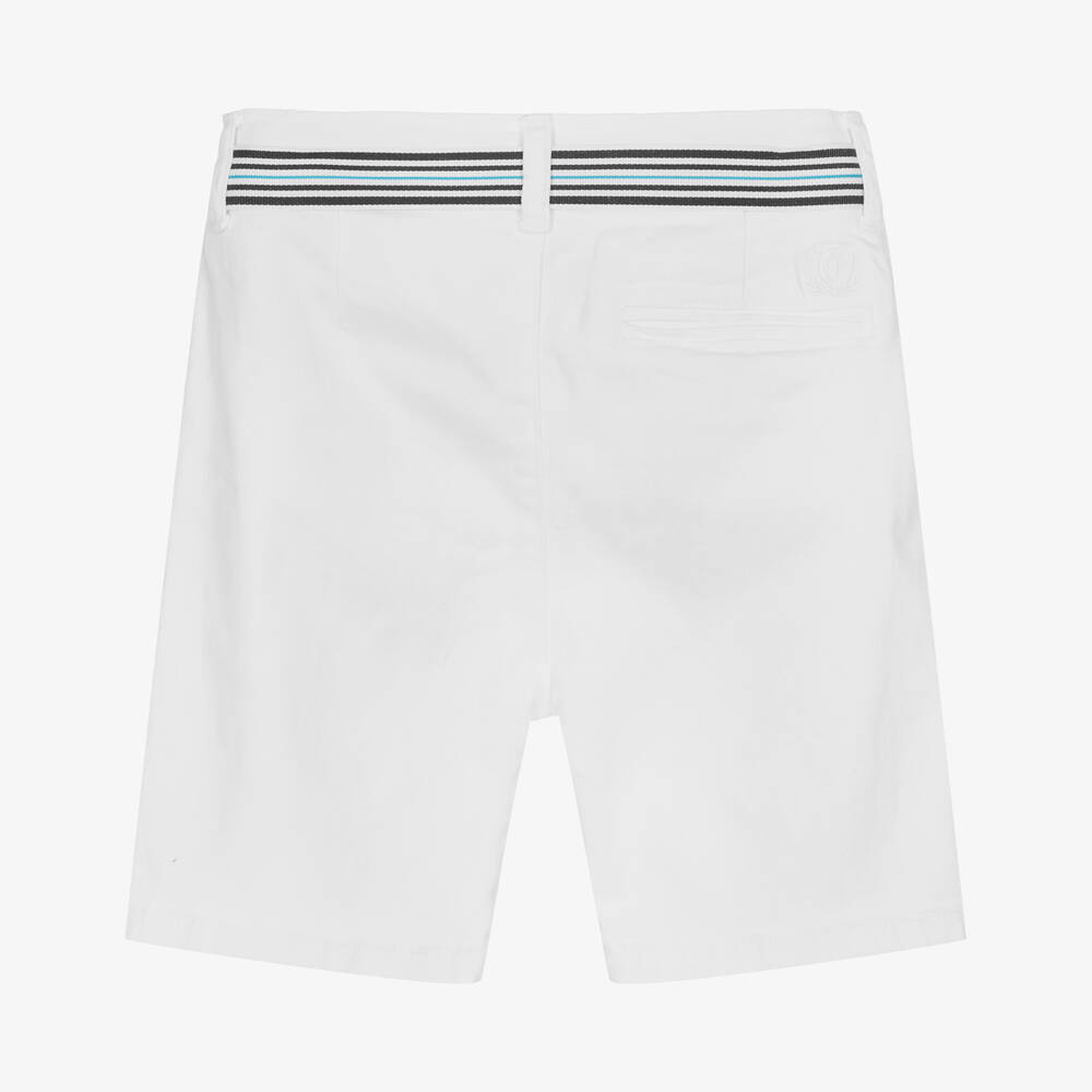 باتاشو-شورت برمودا قطن تويل لون أبيض للأولاد | Childrensalon Outlet