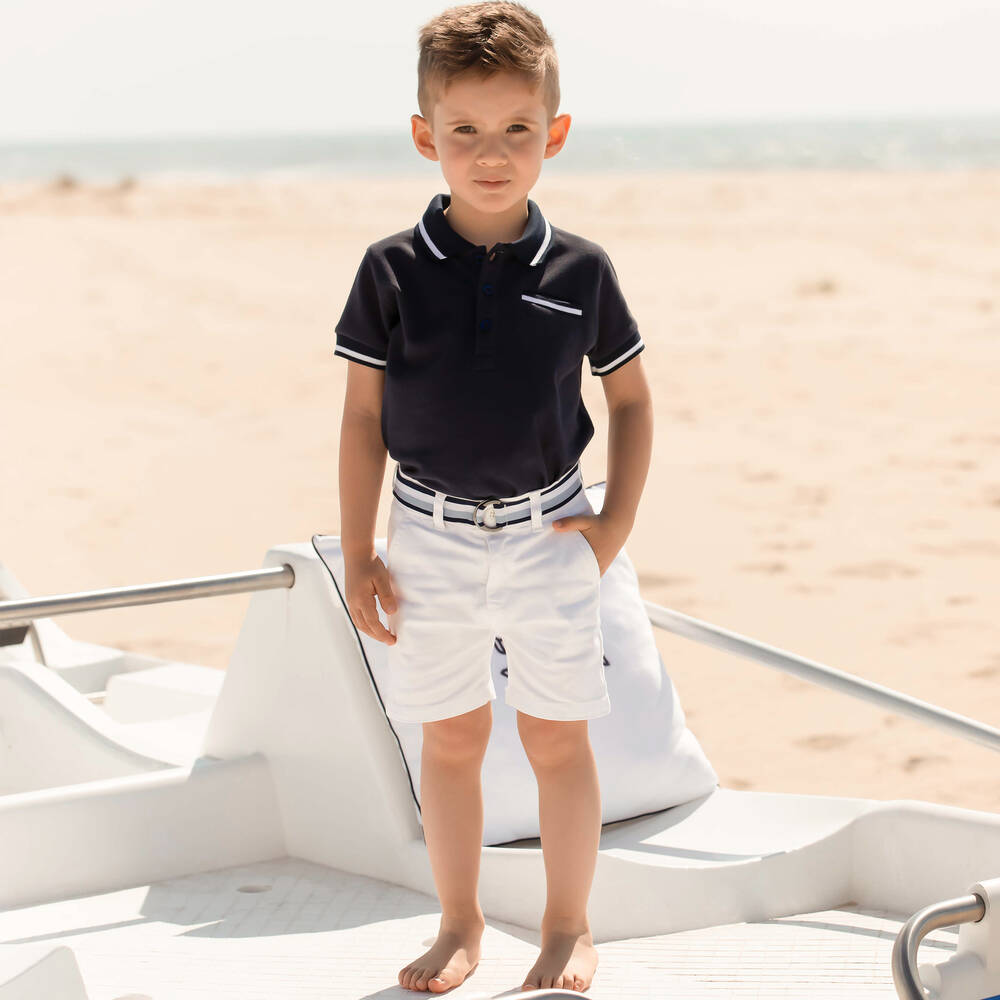 Boys white chino shorts new arrivals