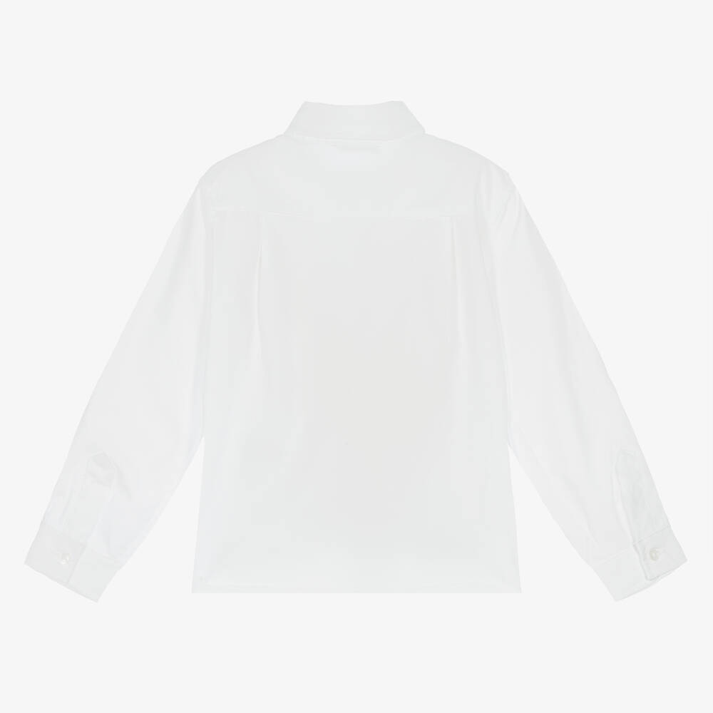 Patachou-قميص قطن لون أبيض للأولاد | Childrensalon Outlet