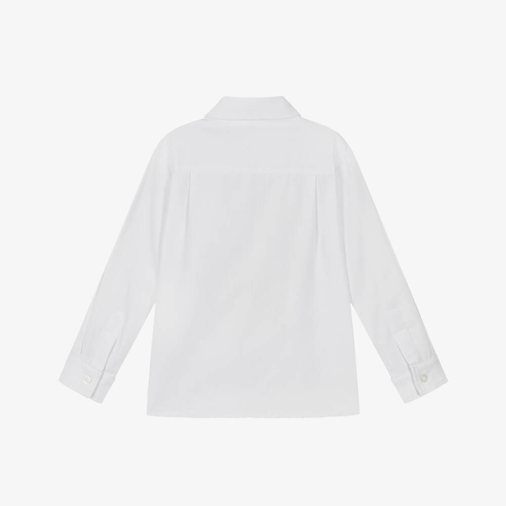 Patachou-Элегантная белая хлопковая рубашка для мальчиков | Childrensalon Outlet
