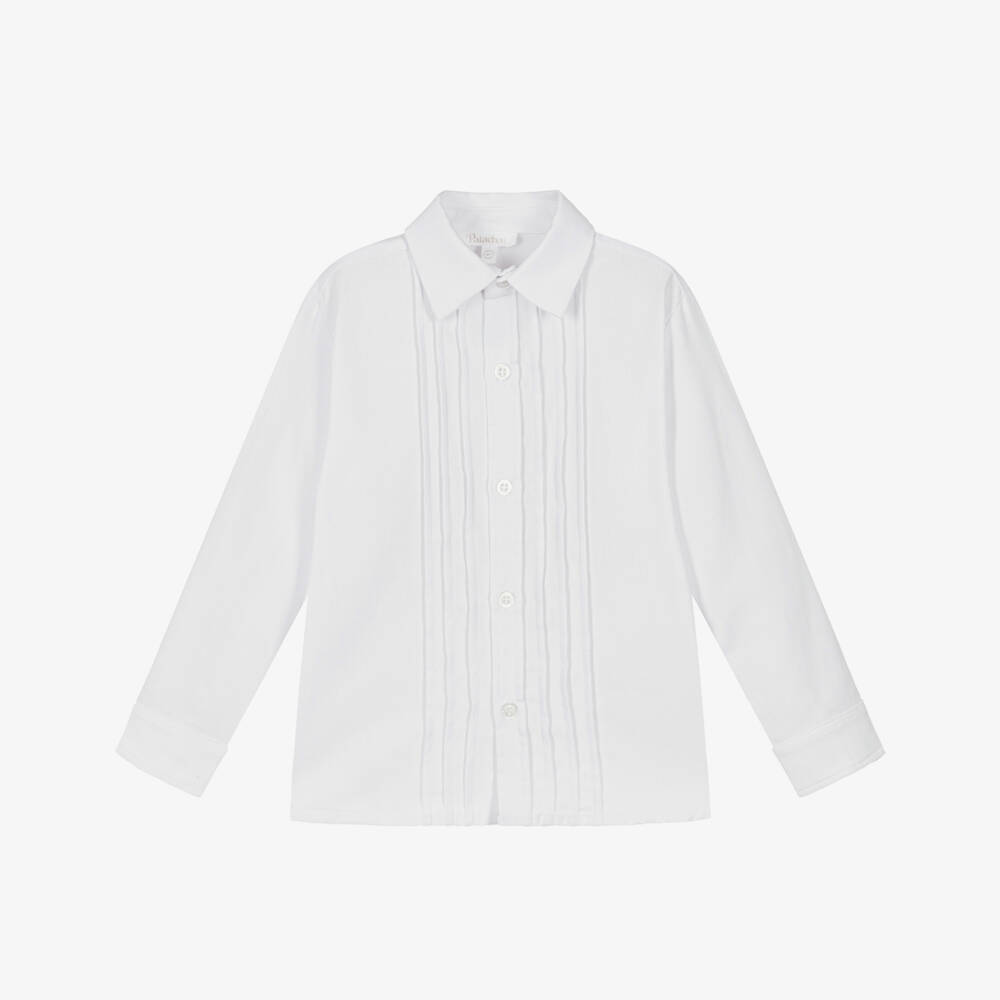 Patachou-Элегантная белая хлопковая рубашка для мальчиков | Childrensalon Outlet